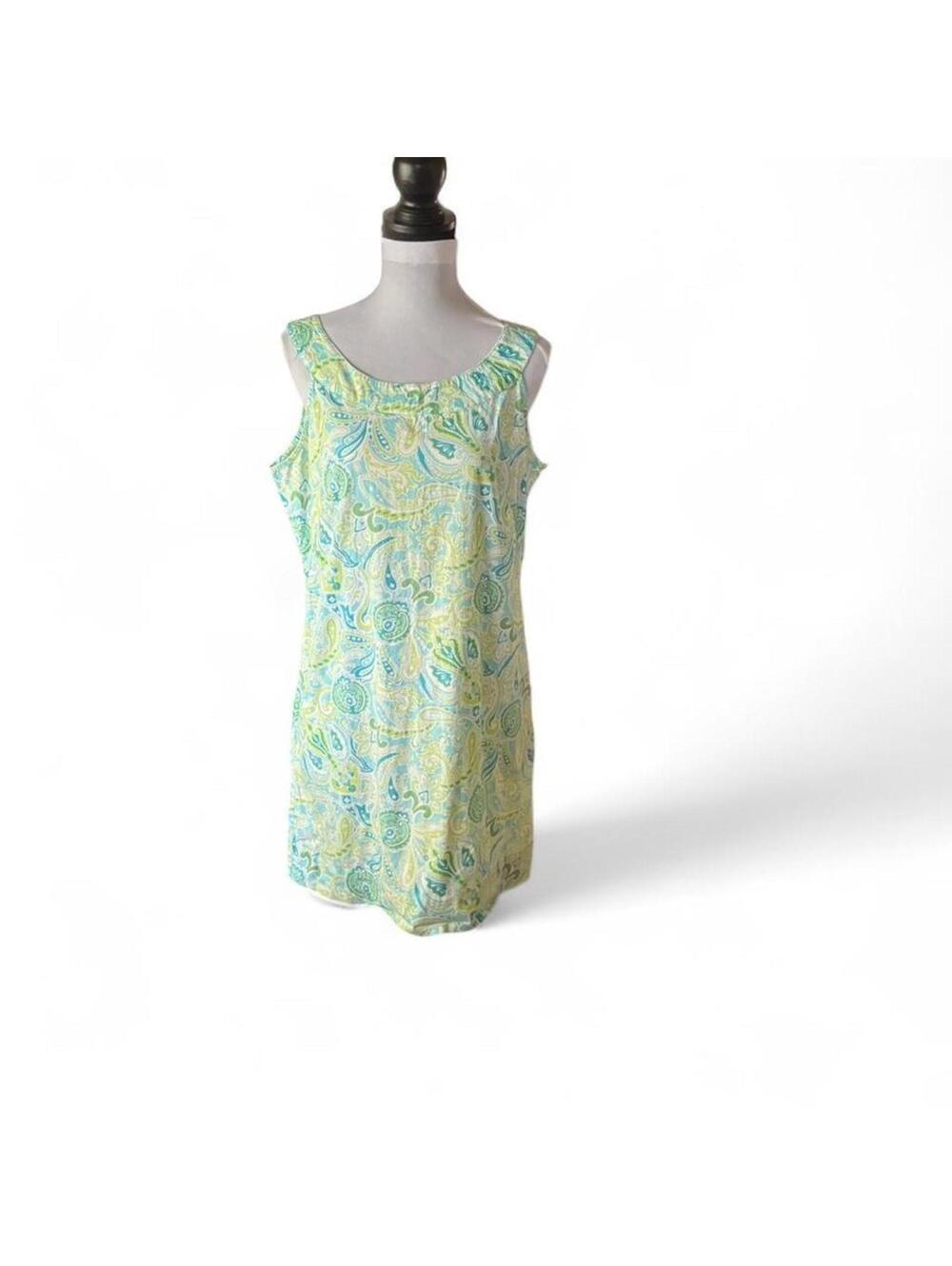 New York & Company pastel paisley print dress with pockets Size 12